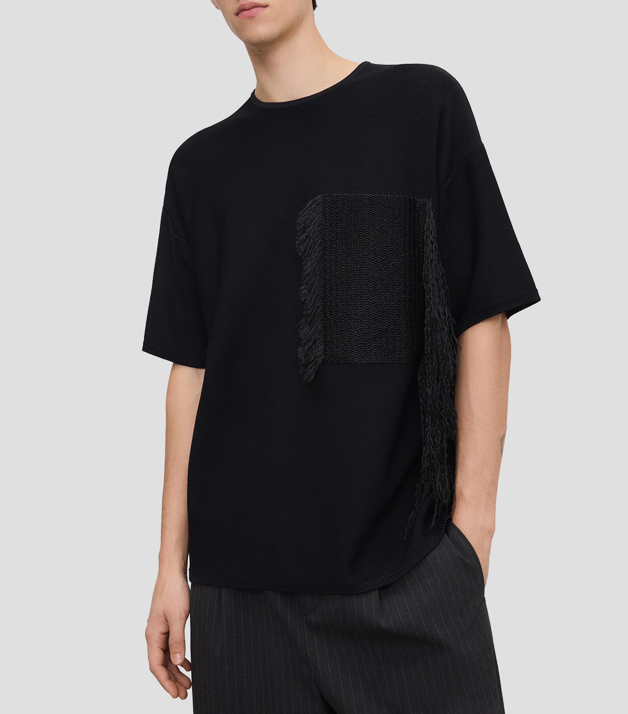 Playera cuello redondo manga corta lisa Hombre